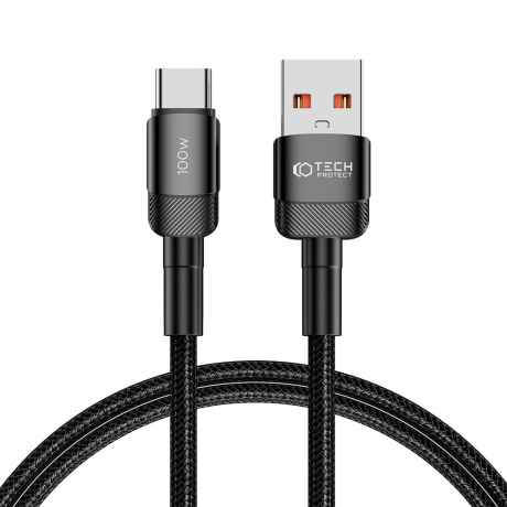 Tech-Protect Ultraboost Evo kabel USB / USB-C 100W 5A 1m, černý
