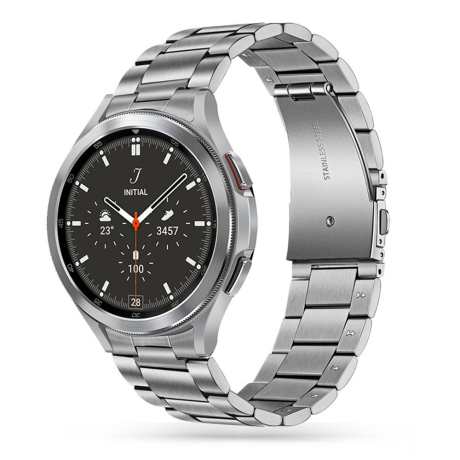 Tech-Protect Stainless szíj Samsung Galaxy Watch 4 / 5 / 5 Pro / 6, silver