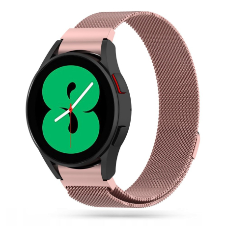 Tech-Protect Milanese remienok na Samsung Galaxy Watch 4 / 5 / 5 Pro / 6, rose gold
