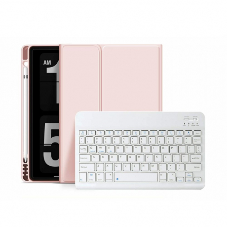 Tech-Protect SC Pen puzdro s klávesnicou na iPad Pro 11 2020 / 2021, ružové