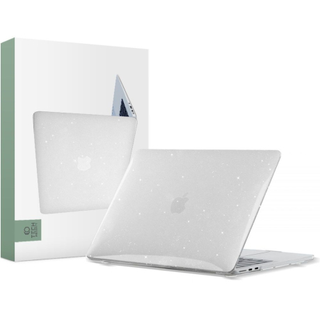Tech-Protect Smartshell kryt na Macbook Air 13 2022, glitter průsvitný