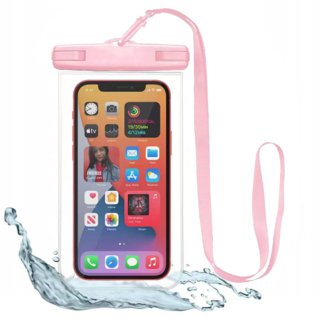 Tech-Protect Waterproof vodotesné pouzdro na mobil 6.9\'\', růžové