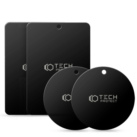 Tech-Protect Metal Plate kovový pliešok pre magnetický držiak 4ks, čierny