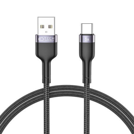 Tech-Protect Ultraboost kabel USB / USB-C 3A 1m, černý