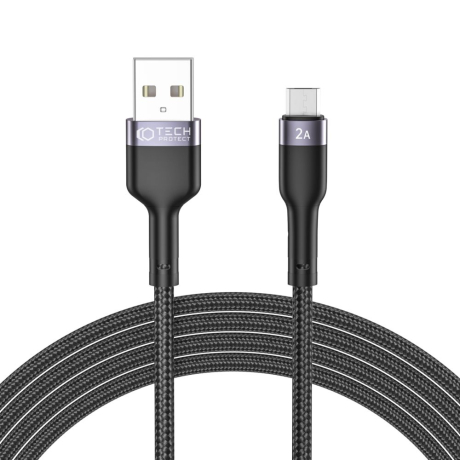Tech-Protect Ultraboost kabel USB / Micro USB 2.4A 2m, černý