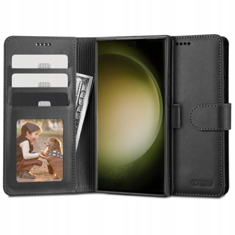 Tech-Protect Wallet pouzdro na Samsung Galaxy S23 Ultra, černé
