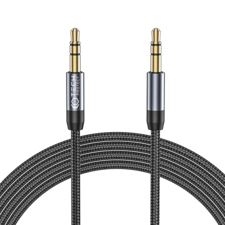 Tech-Protect Ultraboost audio kábel 3.5mm mini jack 1.5m, čierny