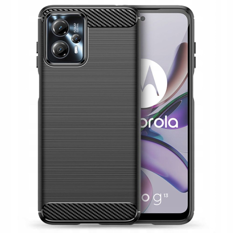 Tech-Protect Carbon kryt na Motorola Moto G13 / G23, čierny
