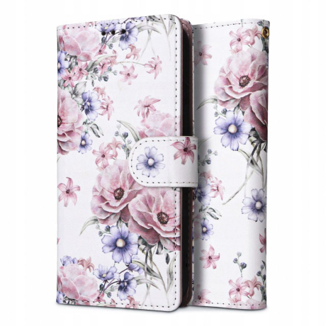 Tech-Protect Wallet knižkové puzdro na Xiaomi Redmi Note 12 5G / Poco X5 5G, blossom flower