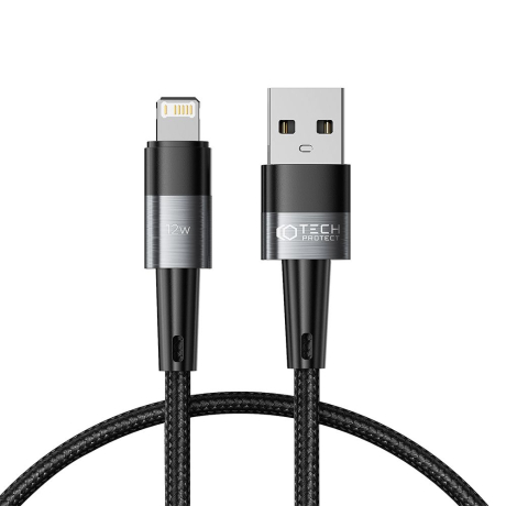 Tech-Protect Ultraboost kabel USB / Lightning 12W 2.4A 25cm, šedý