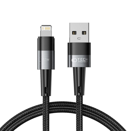 Tech-Protect Ultraboost kábel USB / Lightning 12W 2.4A 1m, šedý