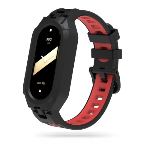 Tech-Protect Armour remienok na Xiaomi Smart Band 8, black/red