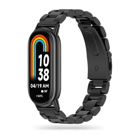 Tech-Protect Stainless remienok na Xiaomi Smart Band 8, black