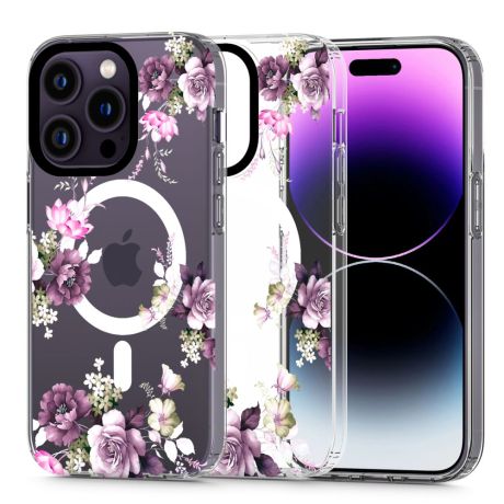 Tech-Protect Magmood MagSafe kryt na iPhone 14 Pro Max, spring floral