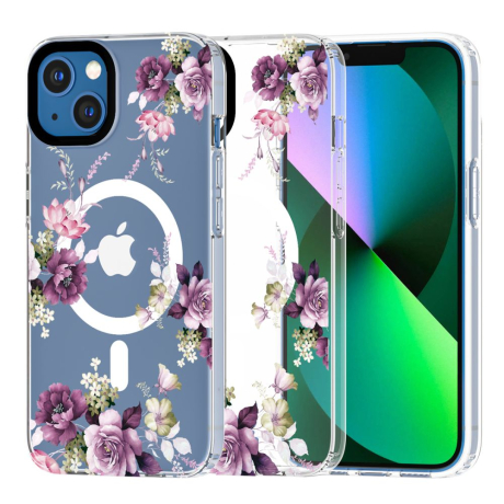 Tech-Protect Magmood MagSafe kryt na iPhone 13 mini, spring floral