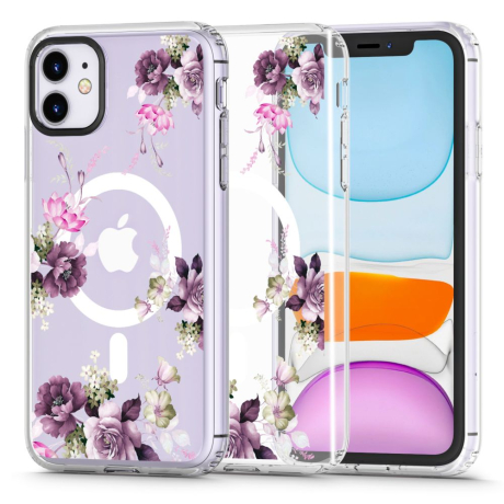 Tech-Protect Magmood MagSafe kryt na iPhone 11, spring floral