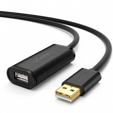 Ugreen US121 aktívny predlžovací USB 2.0 kábel 5m, čierny (10319)