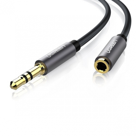 Ugreen AV118 predlžovací audio kábel 3.5mm mini jack M/F 5m, šedý (10538)