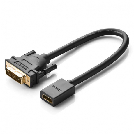 Ugreen 20118 adaptér DVI - HDMI, čierny (20118)