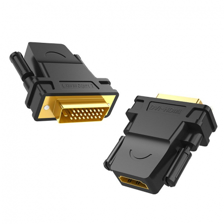 Ugreen 20124 adaptér DVI - HDMI, M/F, čierny (20124)