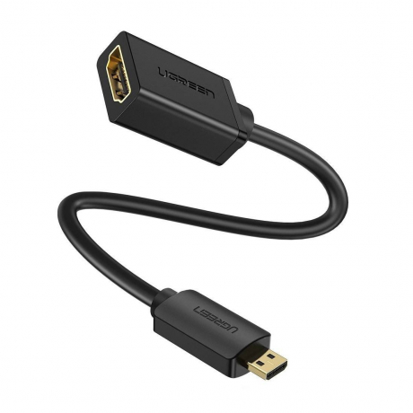 Ugreen 20134 adaptér Micro HDMI - HDMI M/F 4K, černý (20134)