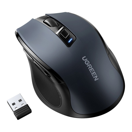 Ugreen MU006 USB bezdrôtová myš, čierna (MU006)