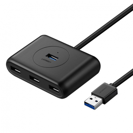 Ugreen CR113 HUB adaptér 4x USB, černý (CR113 20291)
