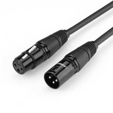 Ugreen AV130 XLR kábel M/F 2m, čierny (20710)