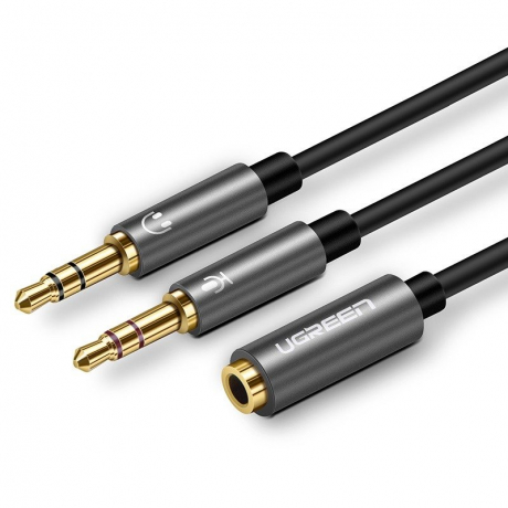 Ugreen AV140 audio kábel 3.5mm, čierny (20899)