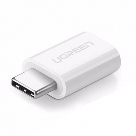 Ugreen  - Ugreen USB-C (M) to micro USB (F) OTG Adaptér White