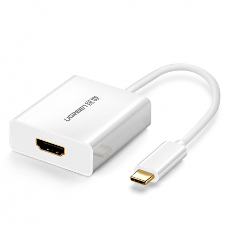 Ugreen adaptér USB-C - HDMI 1.4 M/F, biely (40273)