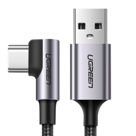 Ugreen kabel USB / USB-C 3A 1m, černý/šedý (50941)