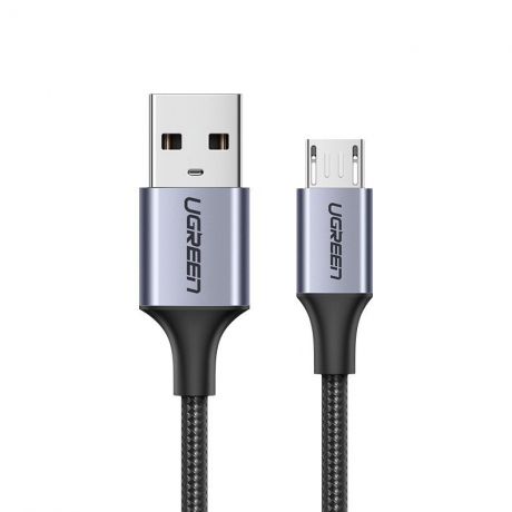 Ugreen kabel USB / Micro USB 2.4A 2m, šedý (60148)