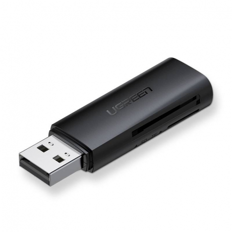 Ugreen CM264 USB čtečka paměťových karet TF/SD, černá (60722)
