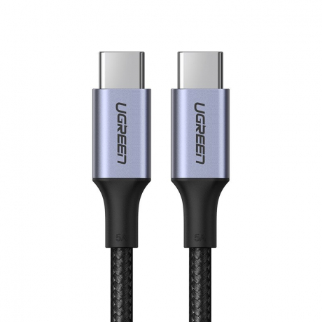 Ugreen US316 kabel USB-C / USB-C 100W 5A QC PD 1m, šedý (70427)
