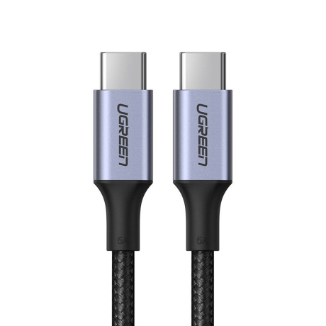 Ugreen US316 kabel USB-C / USB-C 5A 100W PD QC 1m, šedý (70427 US316)