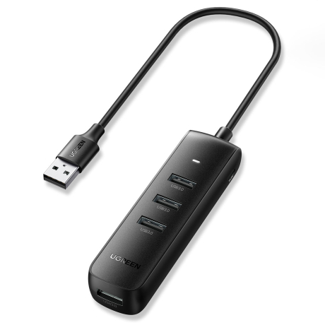 Ugreen CM416 HUB adaptér USB / 4x USB 3.0 0.25m, čierny (CM416 10915)