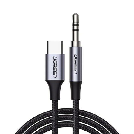 Ugreen AV143 audio kábel USB-C / 3.5mm mini jack 1m, šedý (30633)