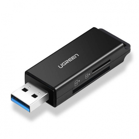 Ugreen CM104 čtečka karet USB 3.0 - TF / SD, černá (40752)