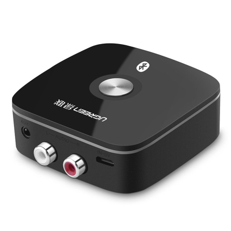 Ugreen Bluetooth audio prijímač aptX 2RCA / 3.5mm jack, čierny (40759)