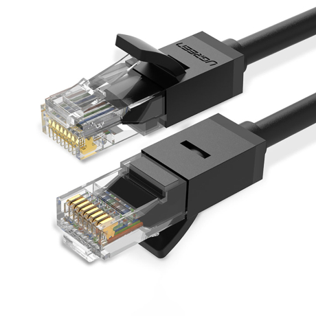 Ugreen NW102 Flat kábel LAN Ethernet Cat6 10m, čierny (NW102)