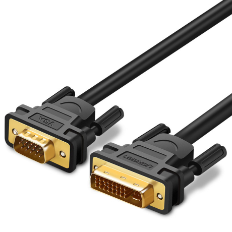 Ugreen DV102 kabel DVI-I / VGA 2m, černý (DV102)