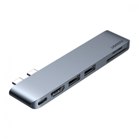 Ugreen CM380 USB-C HUB adaptér na MacBook Air / Pro, šedý (80856)
