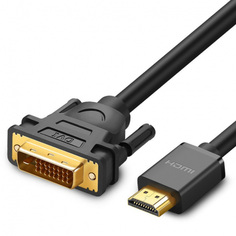 Ugreen HD106 kábel DVI / HDMI FullHD M/M 1.5m, čierny (HD106 11150)