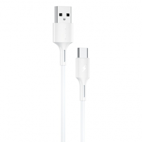 WK Design YouPin kabel USB / USB-C 3A 1m, bílý (WDC-136a)