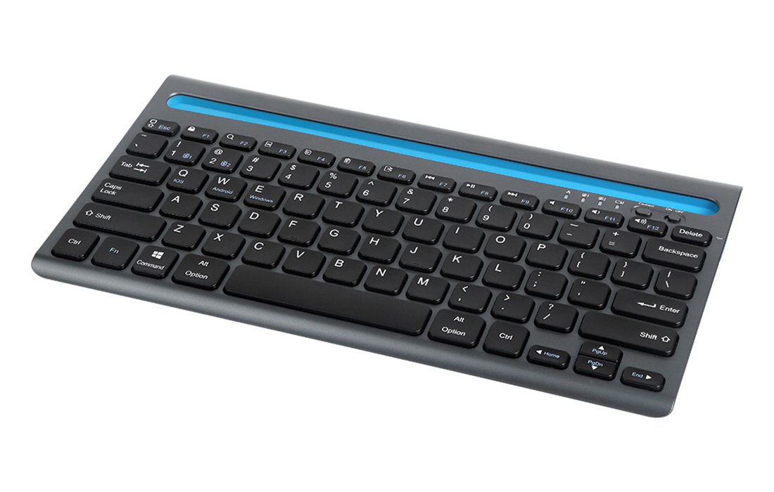 DELUX K2201V bluetooth klávesnica, čierna